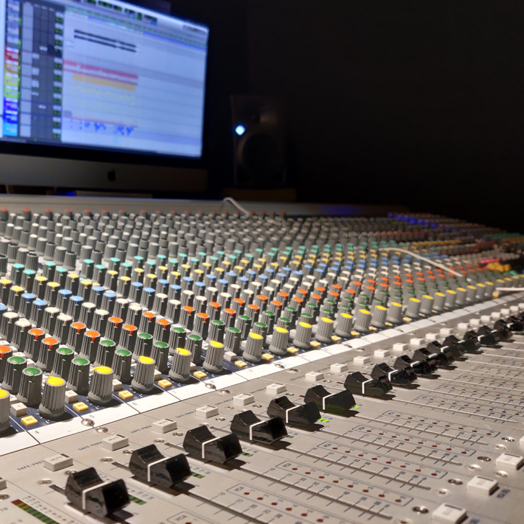 Recording studio mixing console